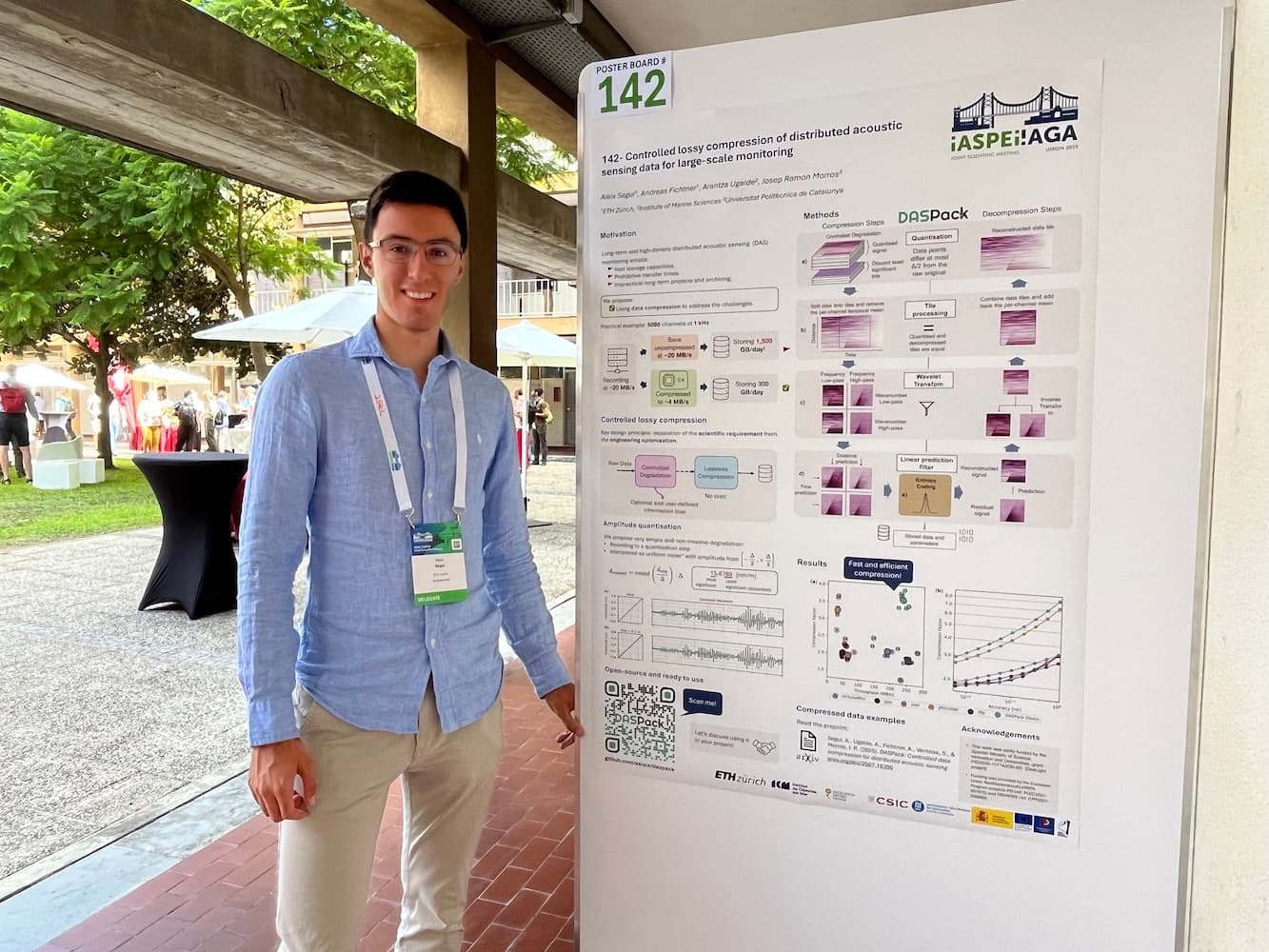 Presenting DASPack at IASPEI in Lisbon
