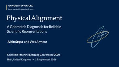 Title slide for Physical Alignment by Aleix Seguí and Wes Armour at SCML 2026